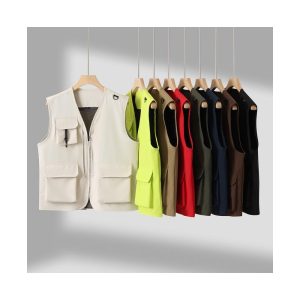 V-Neck Three-Pocket Vest