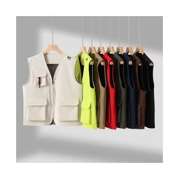V-Neck Three-Pocket Vest